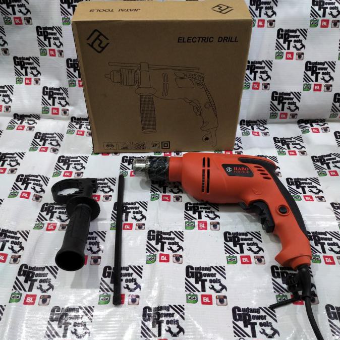 Mesin Bor Besi Beton Tembok Tangan 13mm Habo