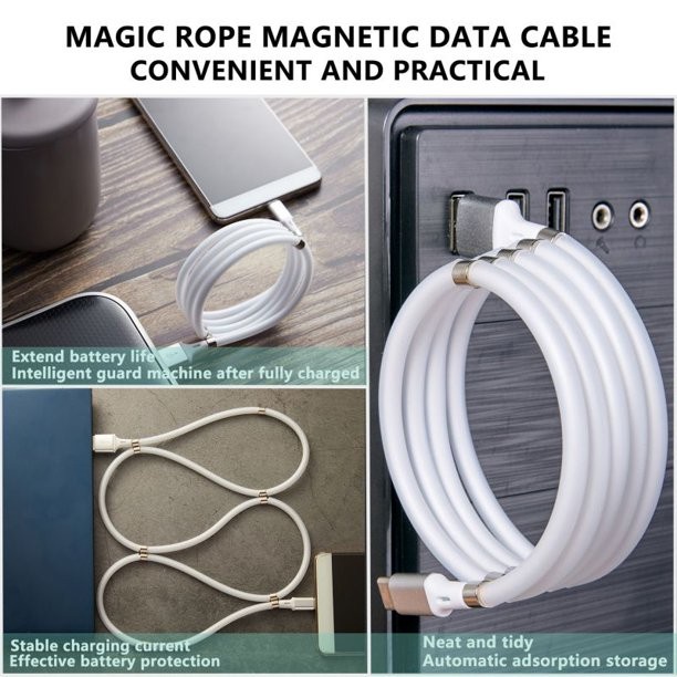 Kabel Data Fast Charging Spiral Magnetic