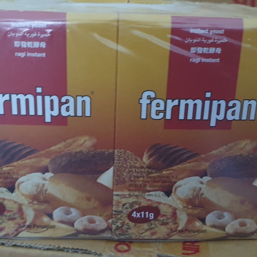 Fermipan Ragi instant kering / instant yeast 4 x 11 gr