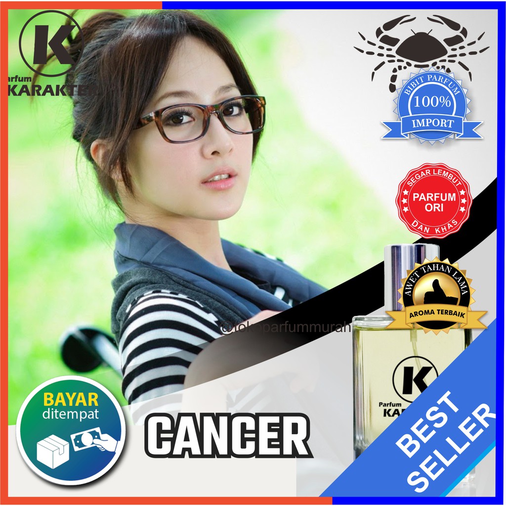 Parfum Zodiak Cewek Canser |  Bibit Parfum Import Wangi &amp; Tahan Lama | Kemasan 50ml | Bisa Cod | Terlaris