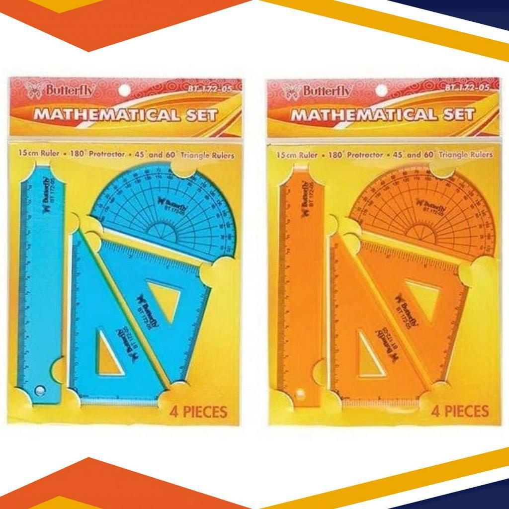 

PANAS Penggaris Butterfly BT1725 Busur Set Mathematical Ruler