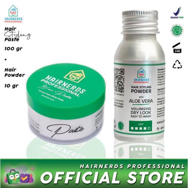 BAYAR COD Hairnerds Professional - Hair Paste + Hair Powder 10 Gram TERBAIK Kode 294