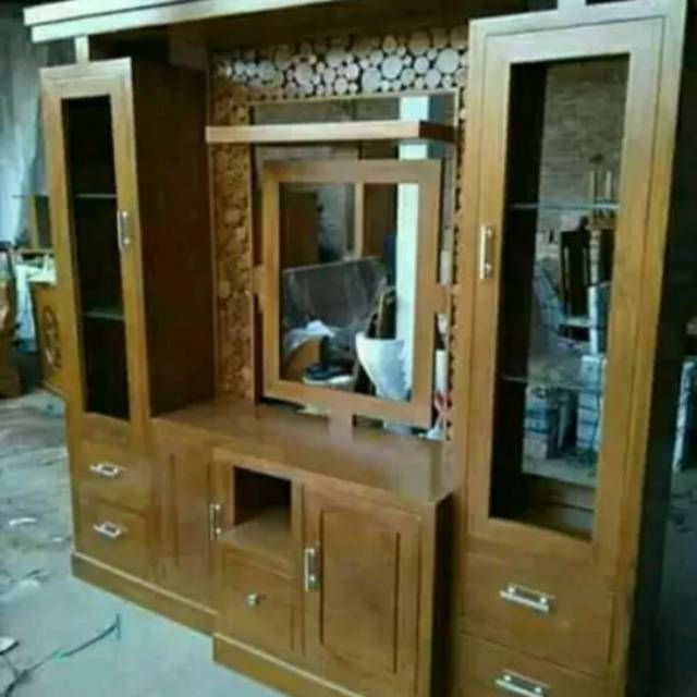 Partisi sekat ruangan jati Jepara furniture mebel mewah murah