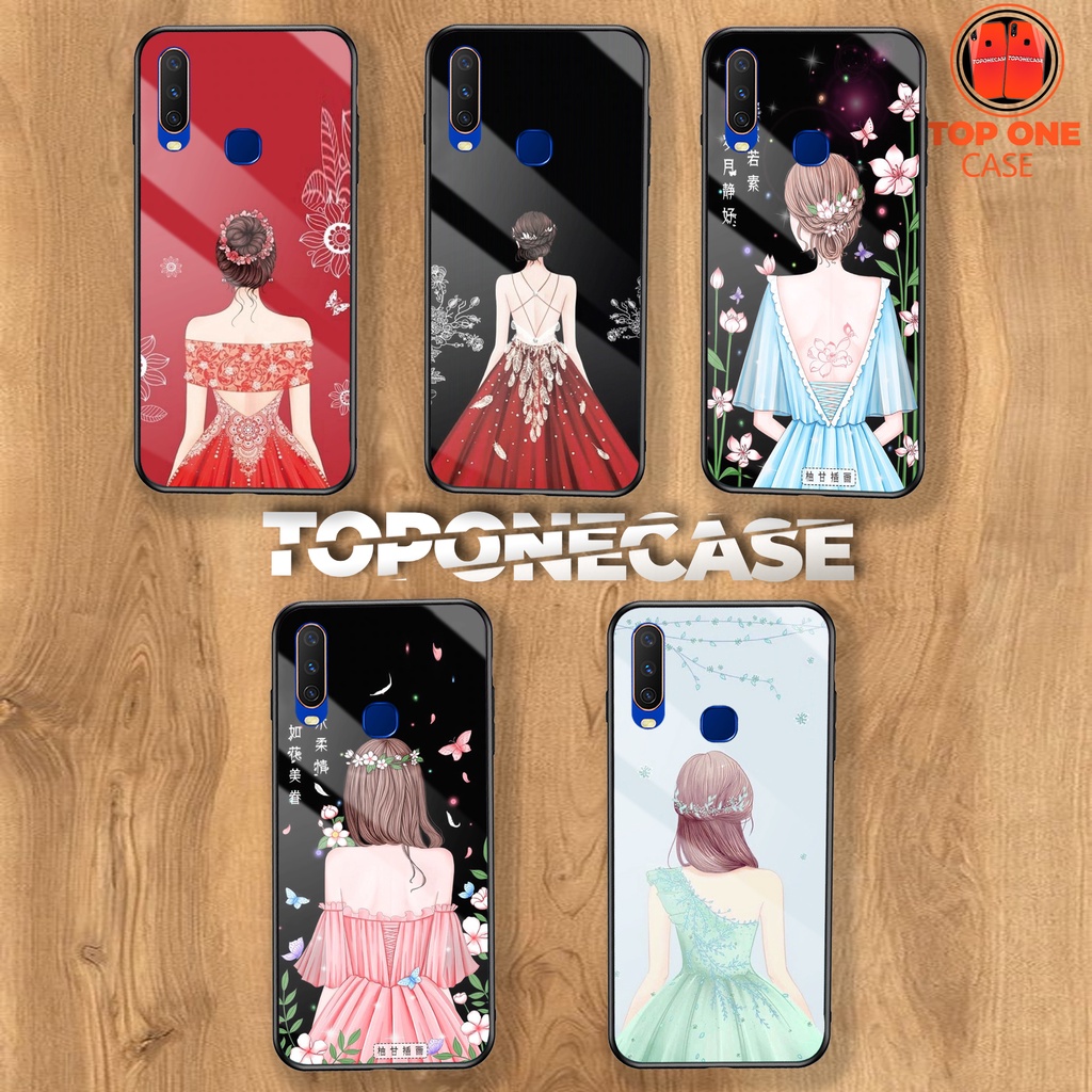 Case Hardcase Glosy Kaca All Type Smartphone Vivo y91 y91c y30 y15s y51 y12 y17 y71 v9 v11 y83 y81 v