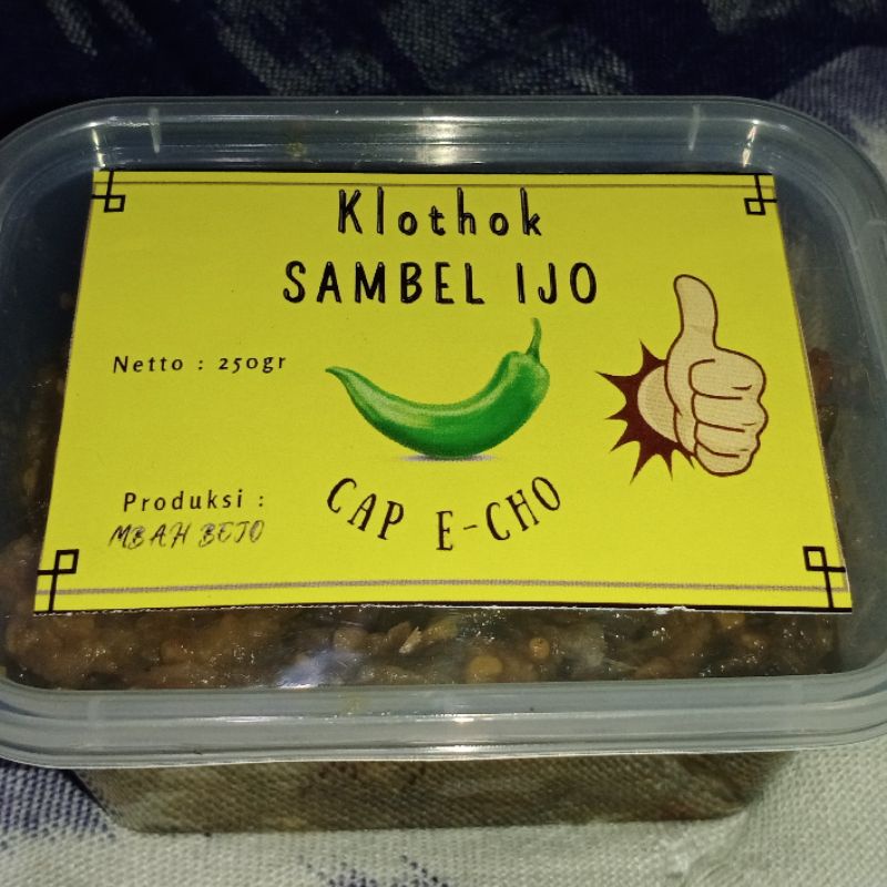 

Sambal Ijo Klothok