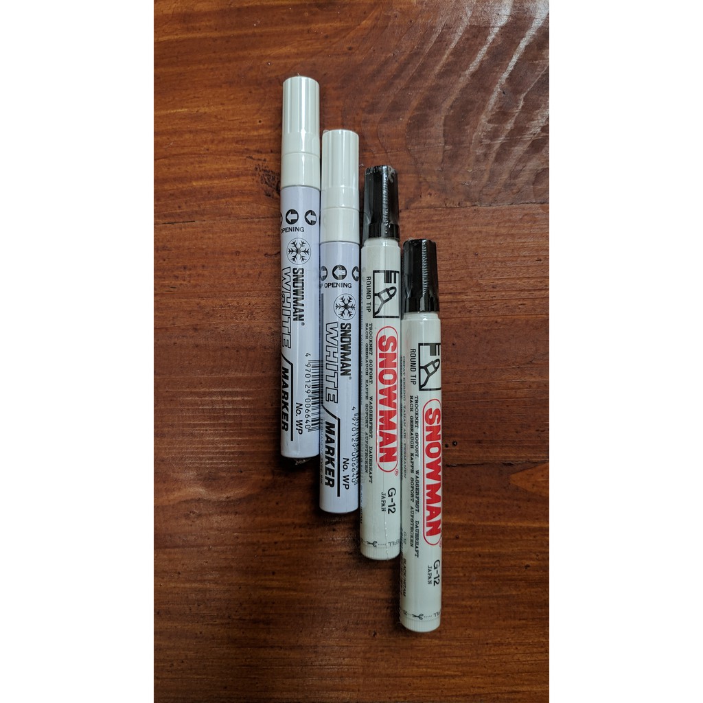 

Snowman Marker Spidol Permanent Hitam/Putih
