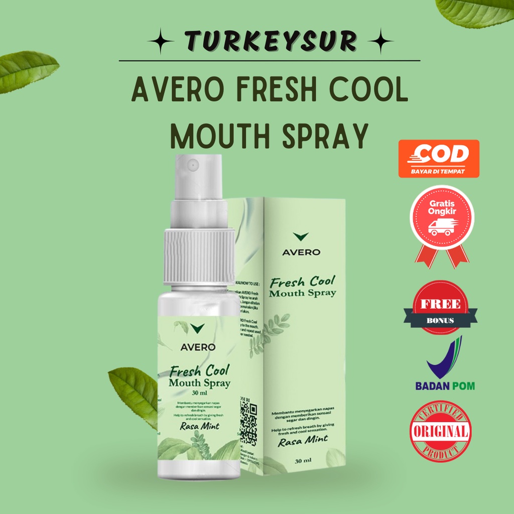 Avero Fresh Cool Mouth Spray - BPOM Pengharum Mulut & Penyegar Mulut