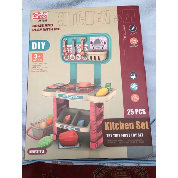 kitchen set, barbeque, mainan kasir