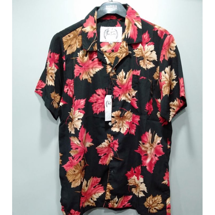 Kemeja Hawai Lengan Pendek Pria | Kemeja Floral Lengan Pendek Pria Import