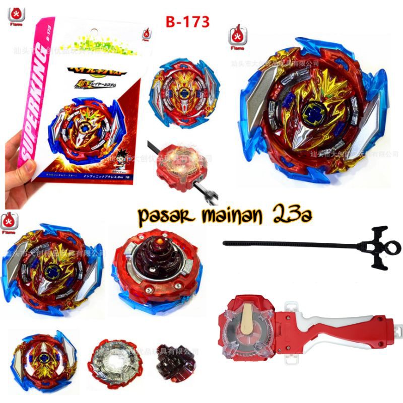 Mainan gangsing Beyblade Burst sparking Launcher set Keluar api/ Mainan gangsing termurah