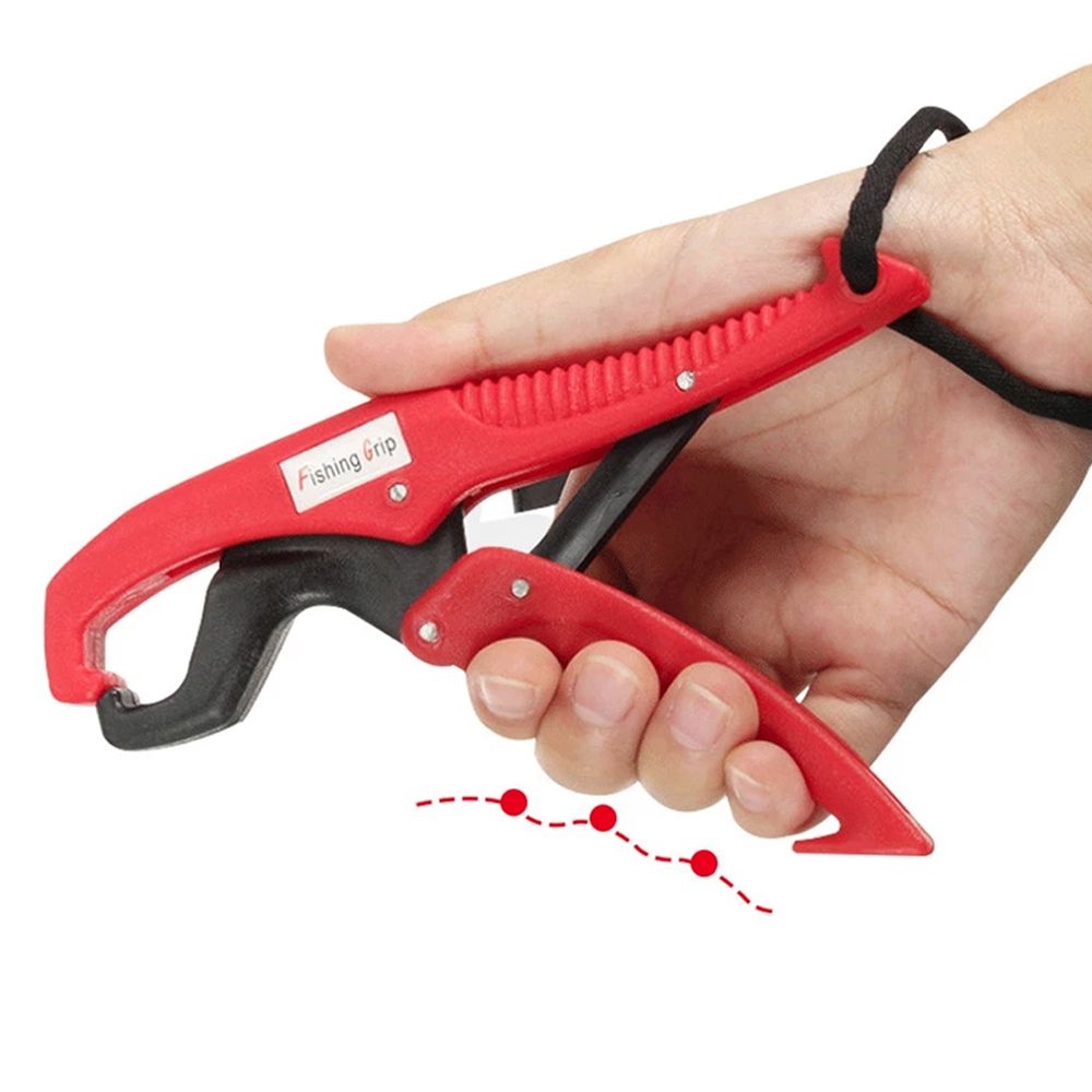 Lanfy Fish Lip Gripper ABS Dengan Lanyard Serbaguna Grabber Plier Fishing Grip Tang Pancing Gripper Grabber Catch Release Alat Penjepit Pancing