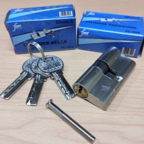 NEW PROMO SILINDER KUNCI BESAR FAWI 60MM/ KUNCI SILINDER CYLINDER KUNCI PINTU COMPUTER KEY MURAH