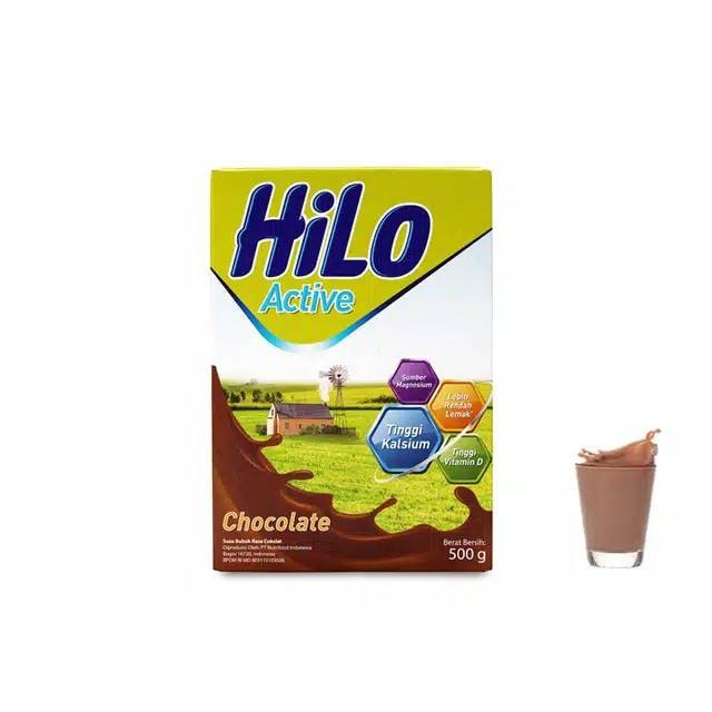Promo Harga Hilo Active Chocolate 500 gr - Shopee