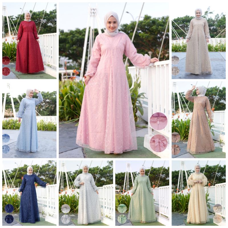 Set kebaya modern tulle olivia / kebaya wisuda / kebaya muslim
