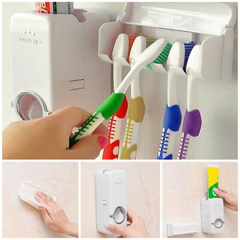 Dispenser Odol Pasta Gigi Dan Tempat Sikat Gigit Toothpaste Touch Me