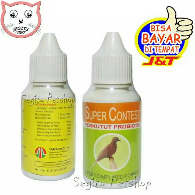 Vitamin Burung Super Contest Probiotik Perkutut