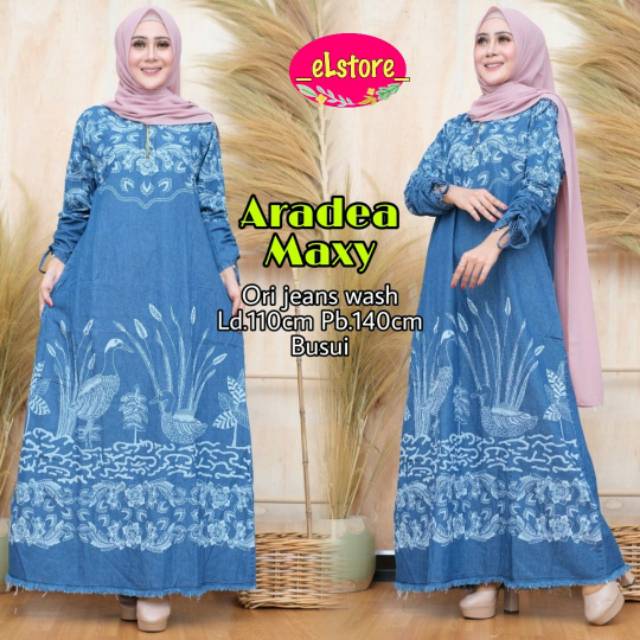 Aradea jihan dkk gamis jeans