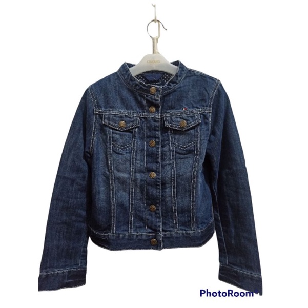 Jaket Jeans Crop  Anak Tommy Hilfiger  Preloved