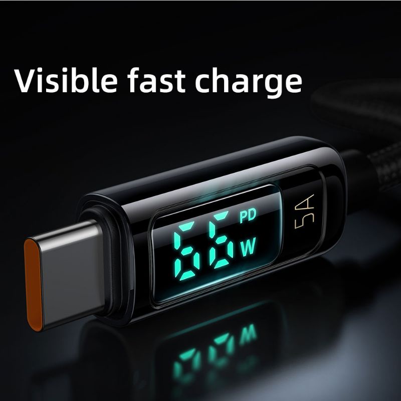 MCDODO CA-869 Cable 5A Kabel Data USB Type C Digital Display Fast Charging