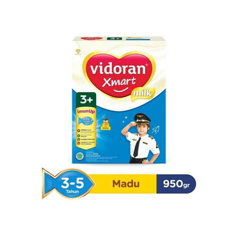 

Vidoran Xmart 3+ Susu Formula Madu Box 925gr