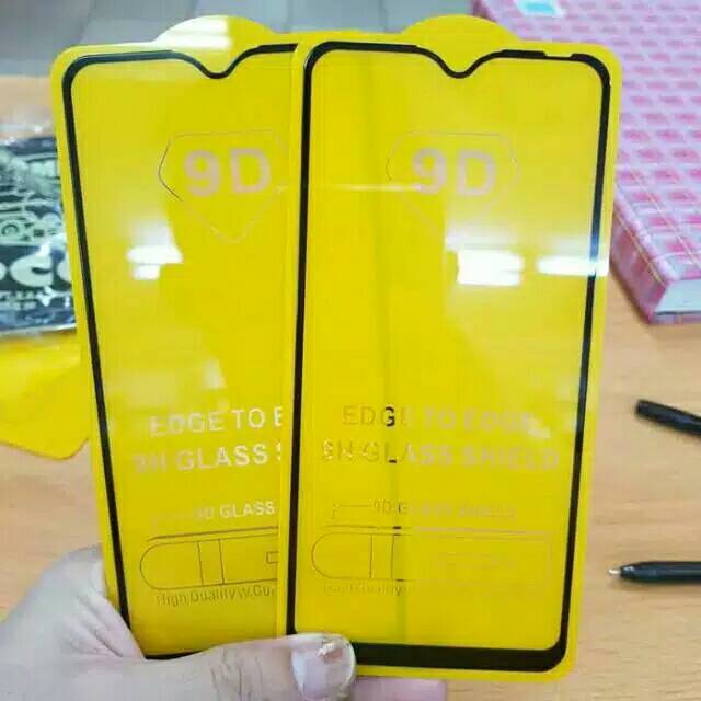 TEMPERED GLASS 9D FULL GLUE FULL COVER Y1S VIVO Y91 Y91C Y93 Y95