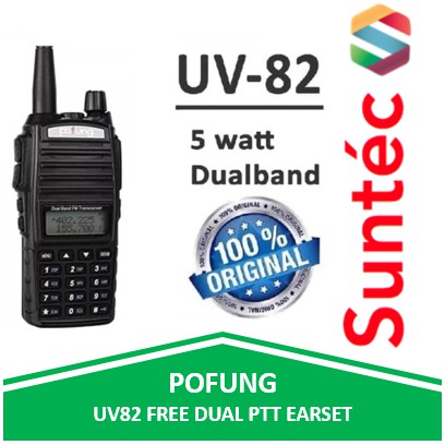 POFUNG UV82 HT HANDY TALKIE DUAL BAND - RADIO HT ORIGINAL BY FUJIAN BAOFENG