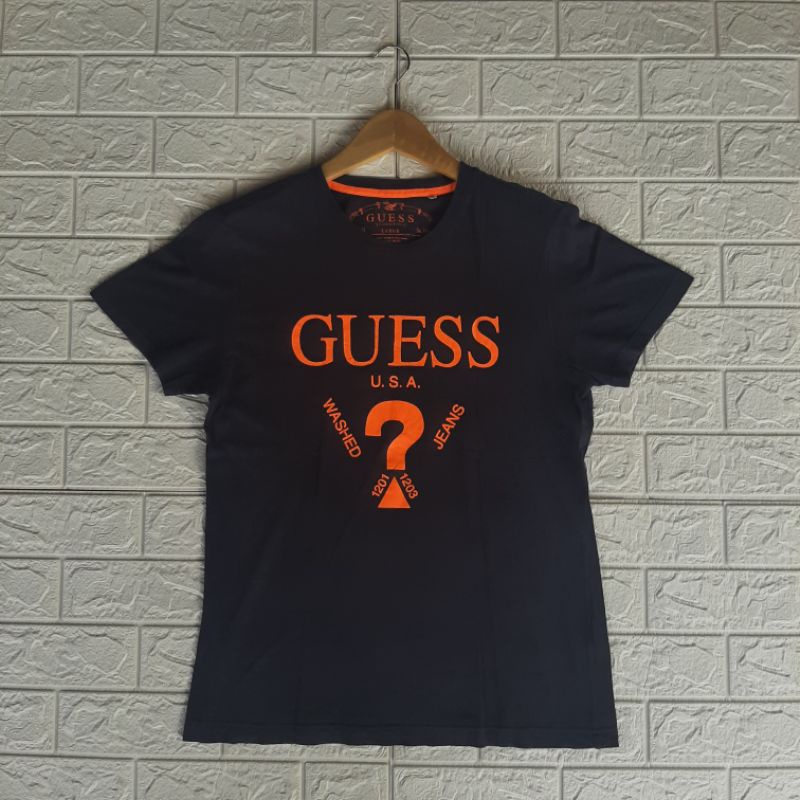 kaos t shirt GUESS second branded