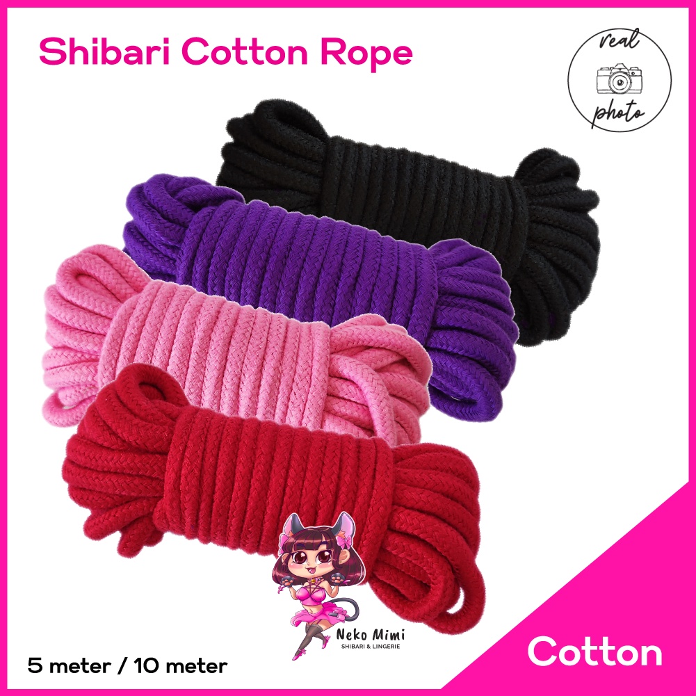 Neko Mimi Tali Impor Shibari Kinbaku Cotton Rope Import 10m CTR003
