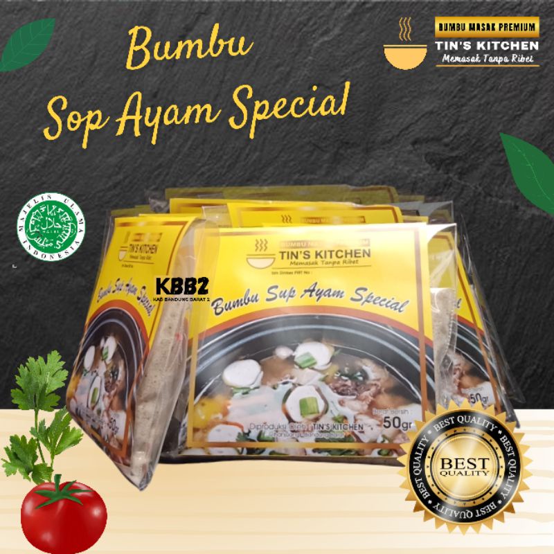 

Bumbu Sop Ayam Spesial Tins Kitchen Premium Homemade Serbaguna Low MSG Tanpa Pengawet Tanpa Pewarna Sehat Kemasan Sachet