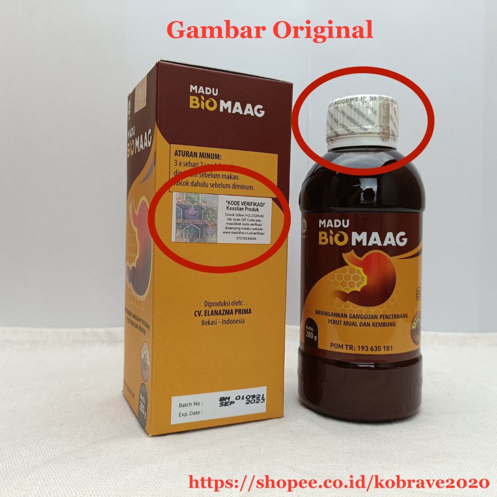 BIOSFERA Madu Biomaag Biomag Obat Herbal Asam Lambung Original Madu Bio Maag Kronis Gerd Gangguan Pencernaan