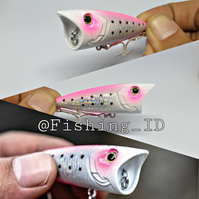 New 2020 exodus popzilla 60f color double lined pink ultralight lure