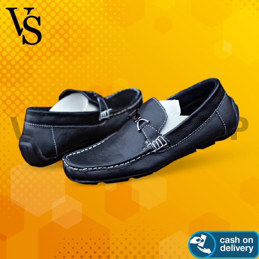 SEPATU SLIP ON PRIA SEPATU KULIT PRIA SEPATU KERJA SANTAI SLIP ON SEPATU PRIA SEPATU COWOK SLIP ON