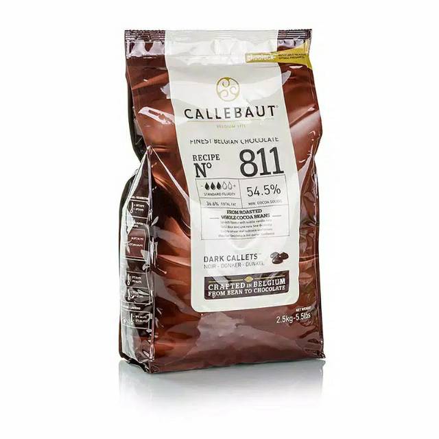 

Callebaut chocolate dark 54.5% uk. 250gr repack