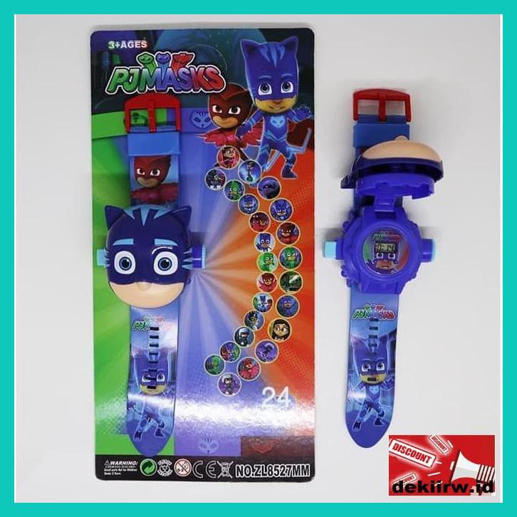E5Ejuy9Y- Jam Tangan Proyeksi Kepala Besar Motif Pj Mask Catboy Sw46Eju-