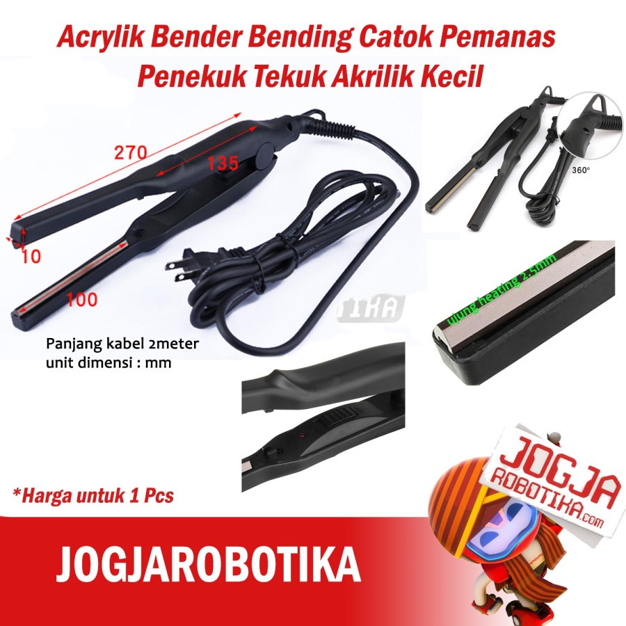 Alat Tekuk Acrylik Bender Bending Catok Pemanas Penekuk Akrilik Kecil
