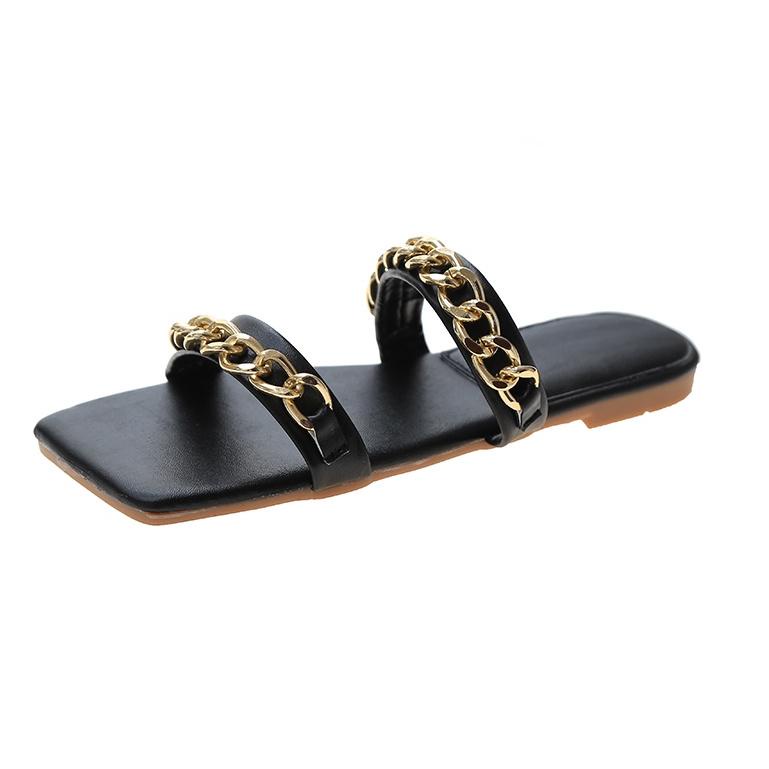 KRL.595906– Sandal Wanita New Teplek Ban 2 Rantai RM 117