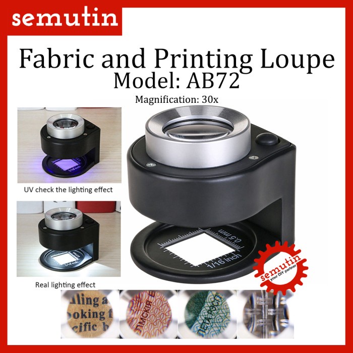 

Kaca Pembesar Kain dan Percetakan AB72 / Fabric and Printing Loupe