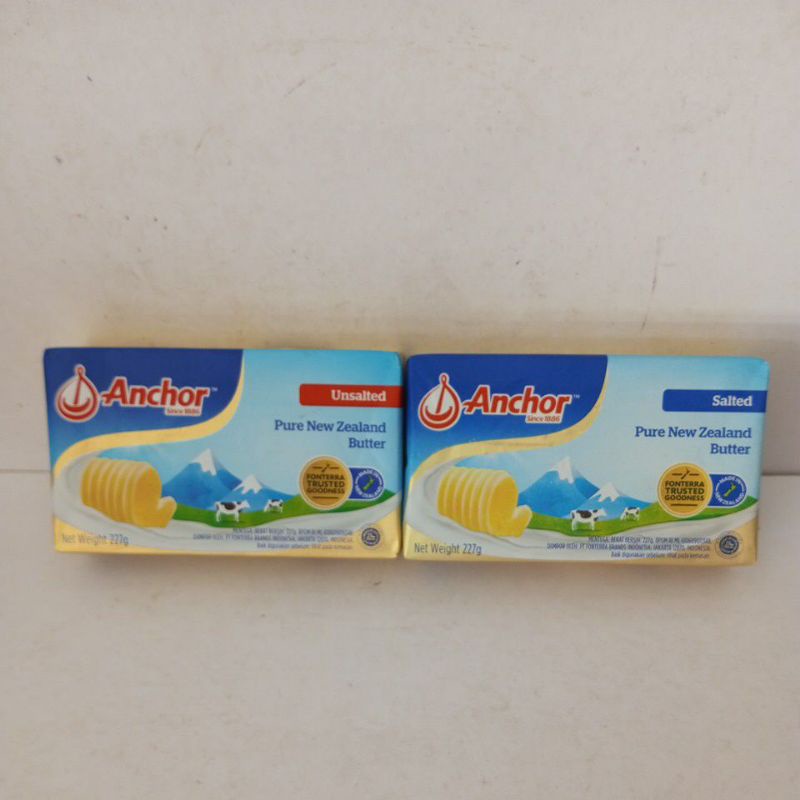 anchor salted butter | anchor unsulted butter 227g