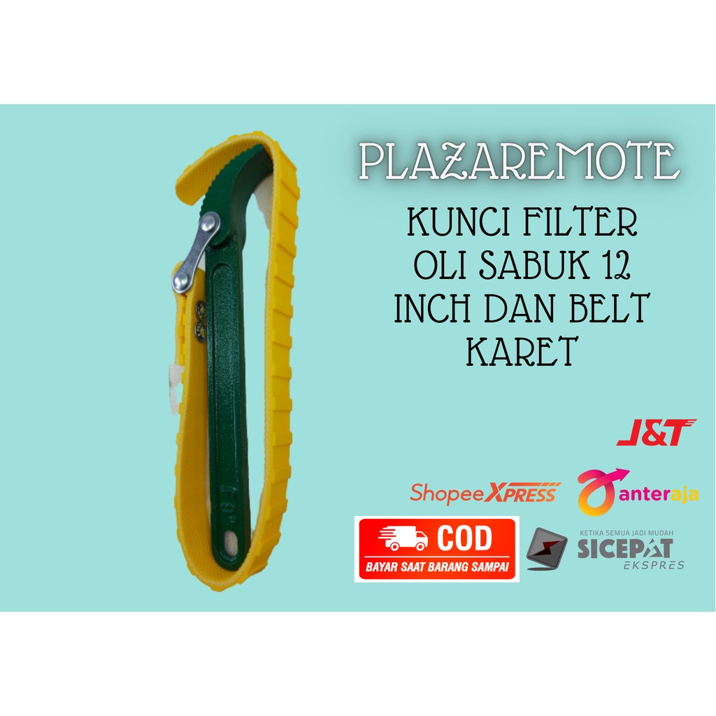 KUNCI FILTER OLI BELT KARET 12INCH  BELT KARET OIL FILTER WRENCH KUNCI SARINGAN OLI