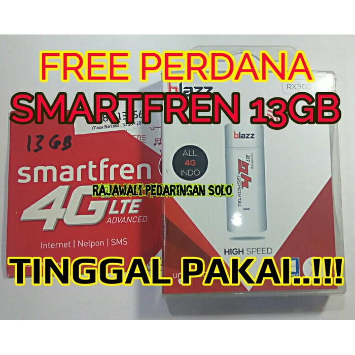 MODEM USB BLAZZ RX300 RN G-95 FREE SMARTFREN 5GB