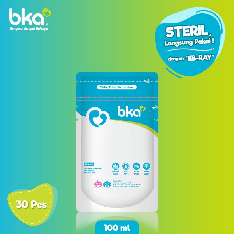 BKA Breastmilk Storage Bag Plastik Kantong Asi Steril 100ml dan 120ml
