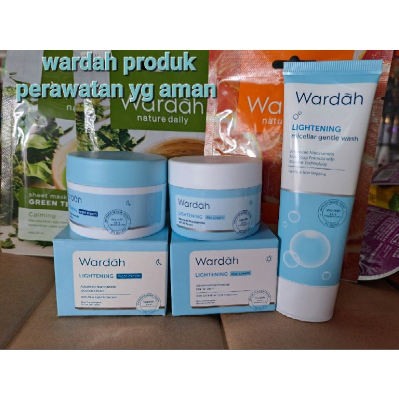 WARDAH PAKET PEMUTIH YG MURAH DAN AMAN(BISA COD)