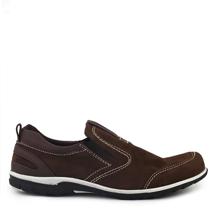 Sepatu Casual Pria Walkers CTZ Slop Slip On Coklat Terlaris