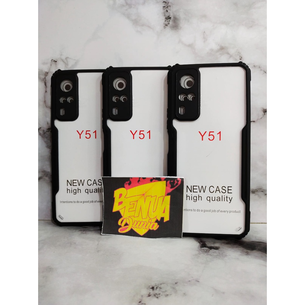 CASE VIVO Y51 2020/Y53S 2021 - CASE SHOCKPROOF ARMOR BENING PLUS PELINDUNG KAMERA VIVO Y51 2020/Y53S 2021 - BD