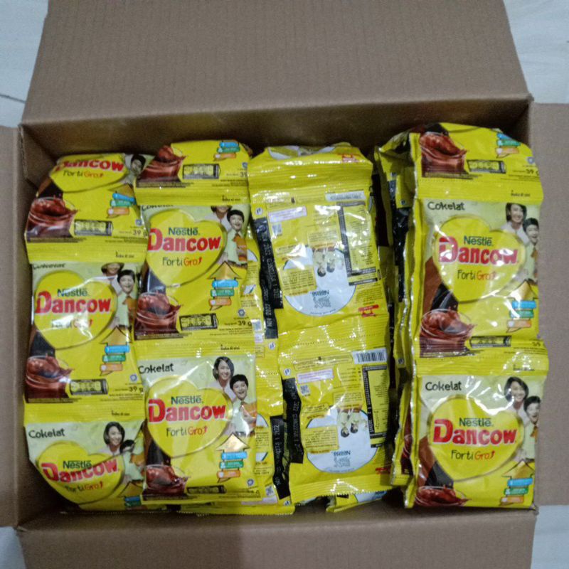 DANCOW FORTIGRO INSTANT PUTIH COKLAT RENCENG 10 SACHET