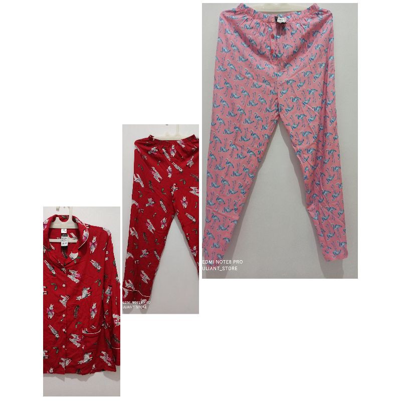 set piyama&celana tidur nevada