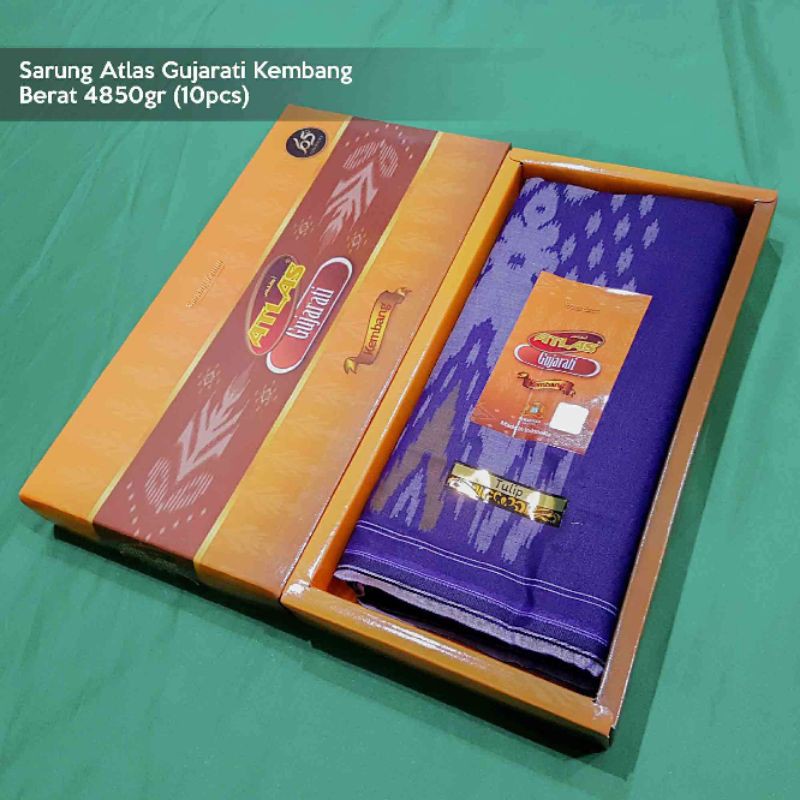 Sarung Atlas Gujarati Kembang