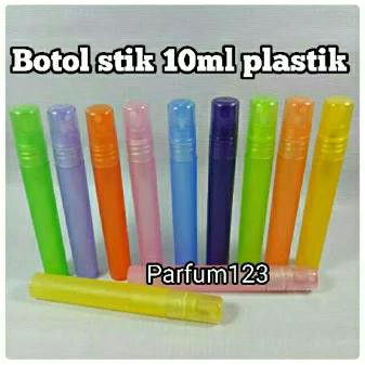 BOTOL SEMPROT PLASTIK 10ML, BOTOL SPRAY PARFUM MINYAK WANGI 10ML PLASTIK