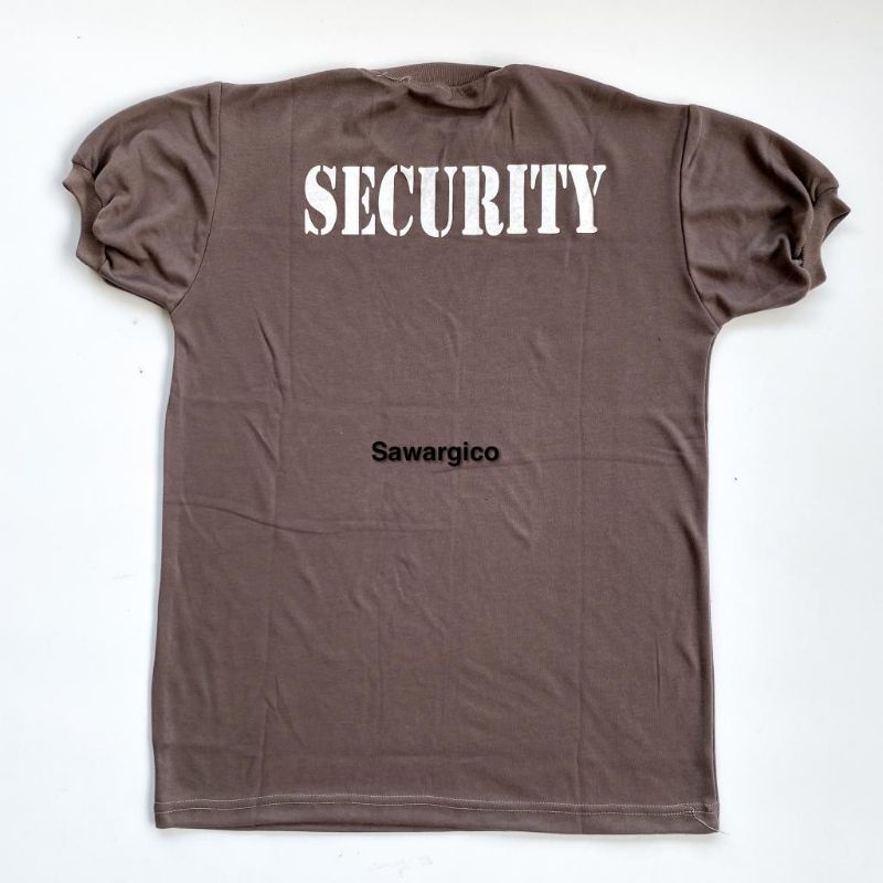 Baju kaos Satpam kaos Security kerah Pendek &amp; panjang