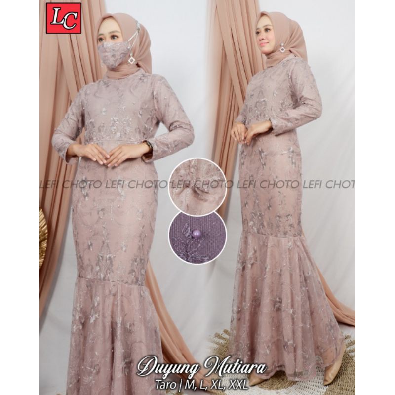 GAMIS DUYUNG LEFI 2/GAMIS LEBARAN/GAMIS MEWAH